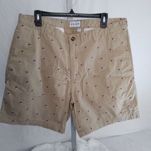 Saddlebred flag design khaki shorts